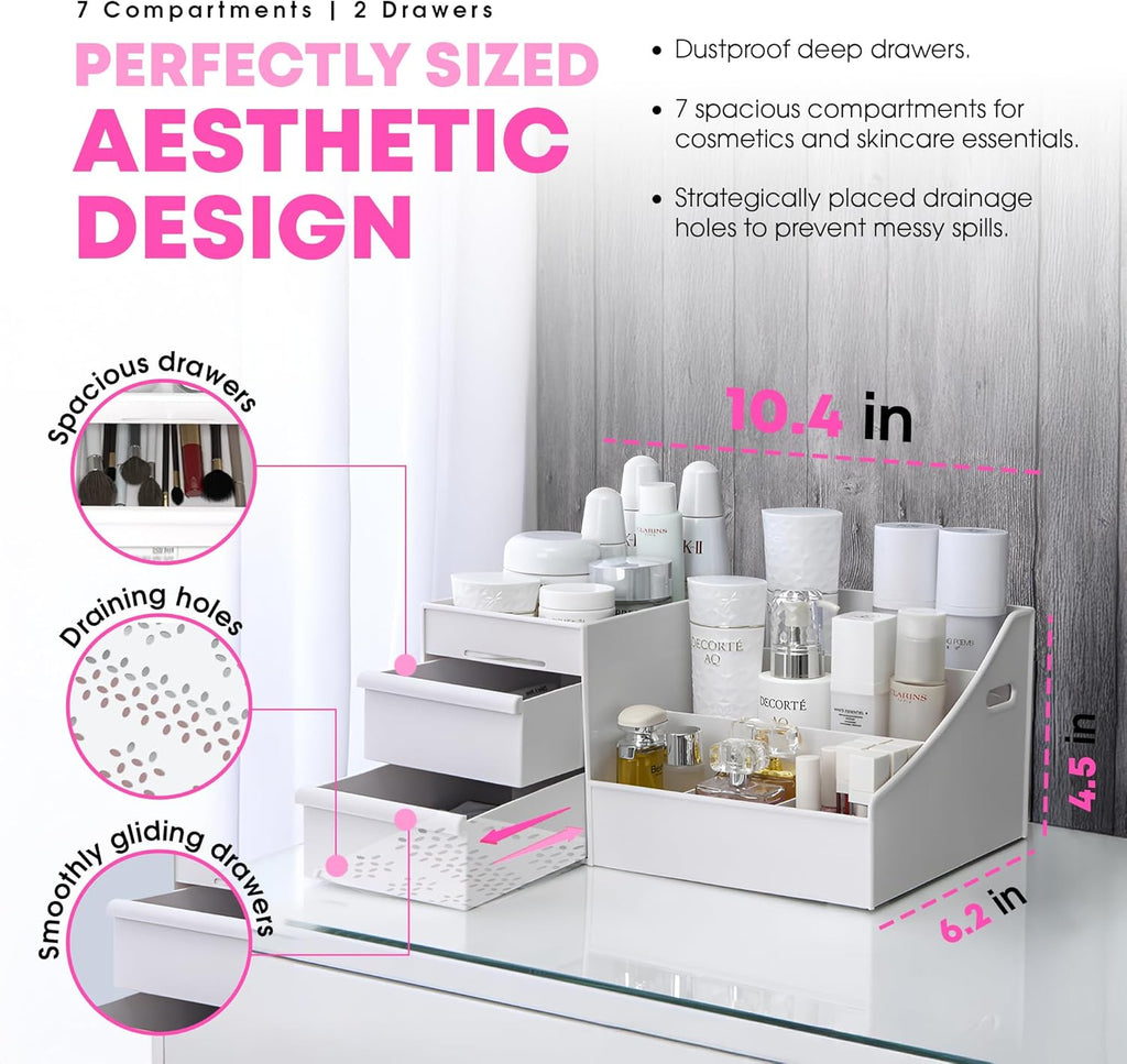 Makeup Organizer, Vanity Organizer, Makeup Organizer Countertop, Make up Organizers for Vanity, Skincare Organizers, Make up Storage Organizer